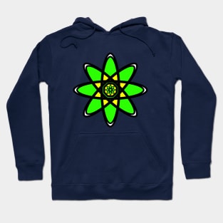 Jamaican Colors Atom - Jamaican Flower Hoodie